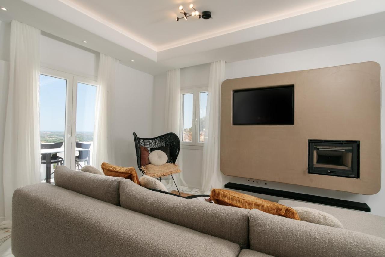 Wow Panoramic View Deluxe Villas Agkidia Exterior foto